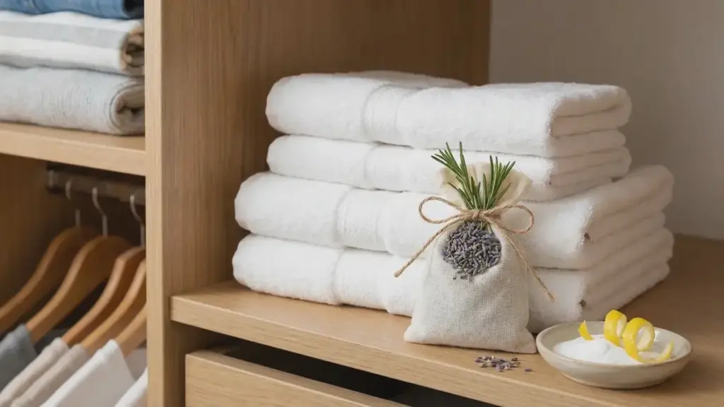 Le secret pour éliminer l&rsquo;odeur de renfermé dans l&rsquo;armoire et parfumer le linge naturellement